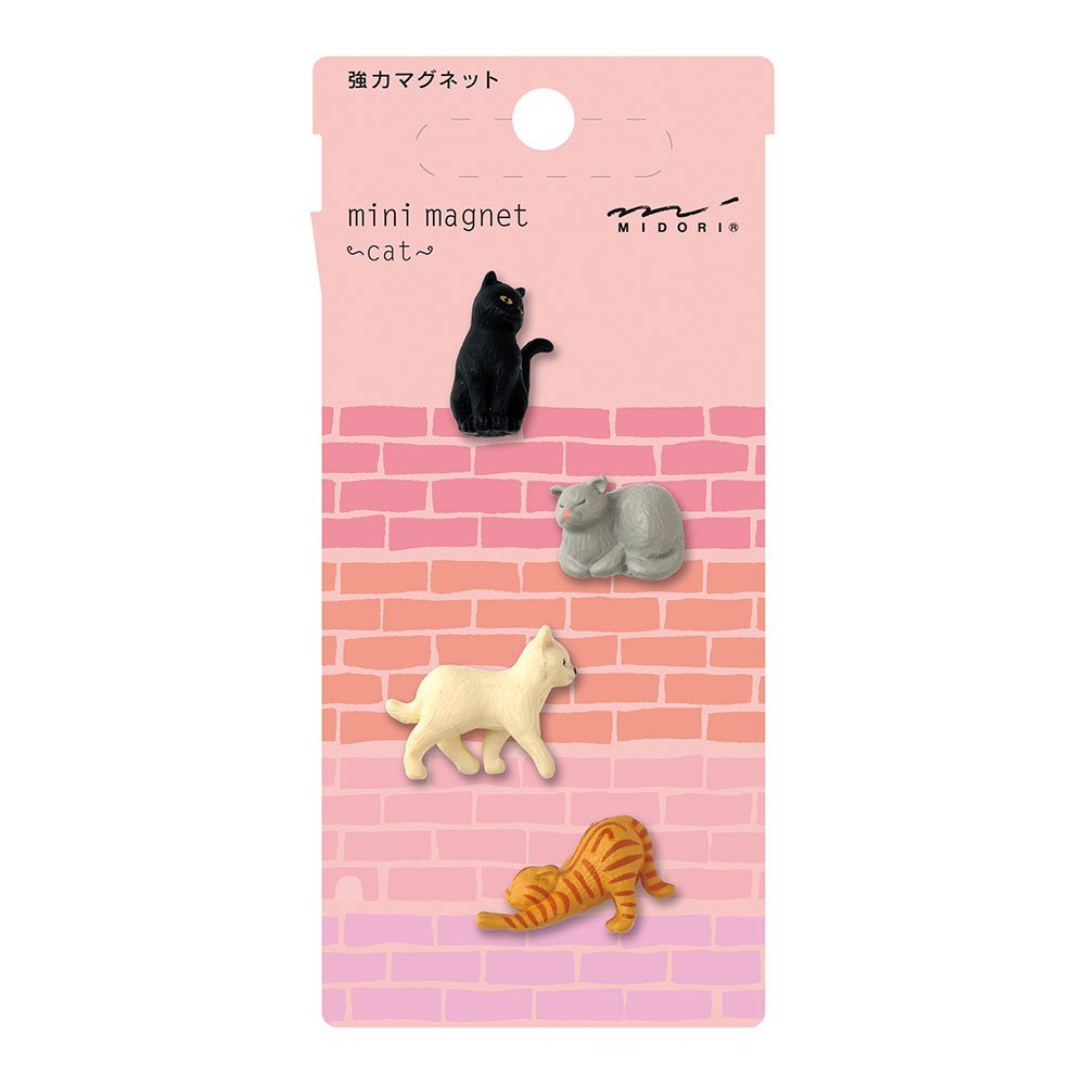 Midori - Mini Magnet Cat Set (4 Piece)