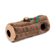 Load image into Gallery viewer, Zippy Paws Deluxe Holiday Burrow Toy - Yule Log
