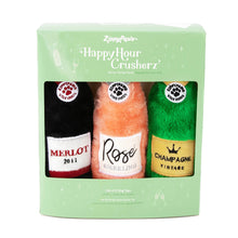 Load image into Gallery viewer, Zippy Paws Happy Hour Wine Crusherz Toy – 3 Pack
